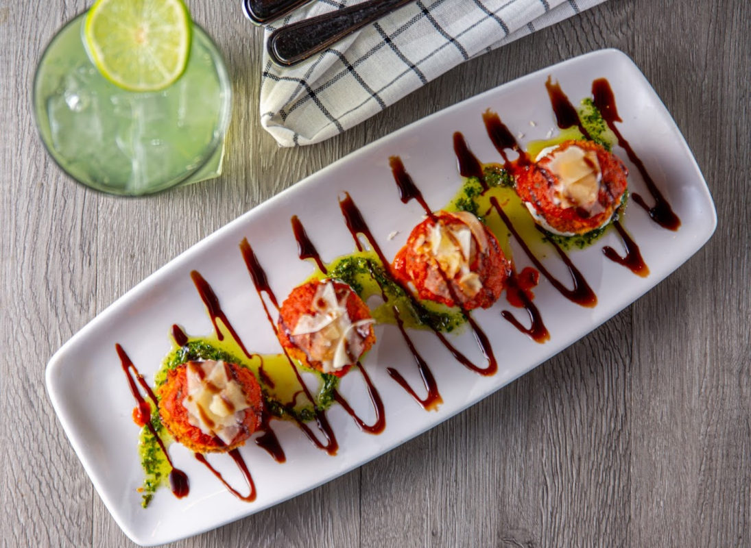 Sushi lined up
